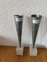2 Stk. Scoop Kerzenhalter Metall/Holz