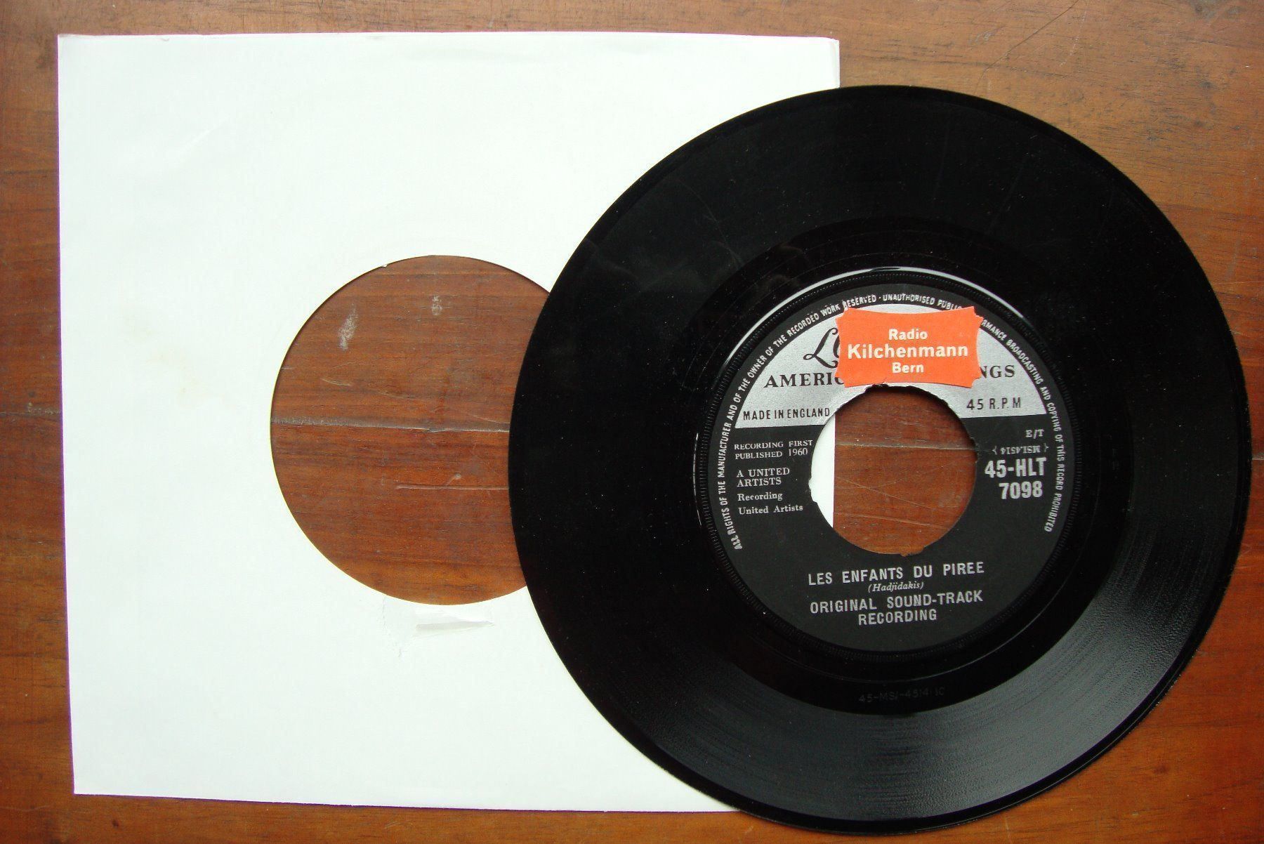 Schallplatten: NEVER ON SUNDAY - HIT - GRIECHENLAND – Gebraucht aus Bern von Uli_10_11