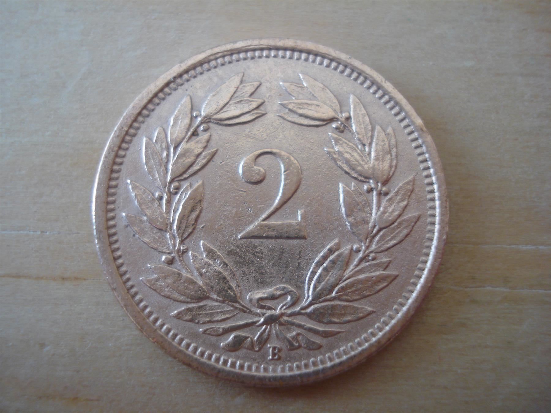 Tutti le monete: (B3) 2 rappen 1929  VZ – Usato da Erlach venduto da Net-Coins 1