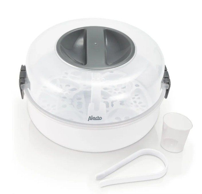 Pasti del neonato: Alecto Flaschen Sterilisierer BW-04, Weiss – Nuovo e nell'imballaggio originale da Bassersdorf venduto da COOL-AG 2
