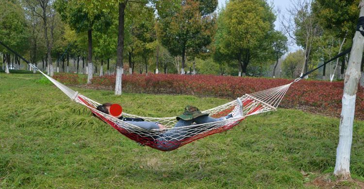 Hängematte Mit Gestell 100kg - Inkl. Tragetasche Für Camping & Garten