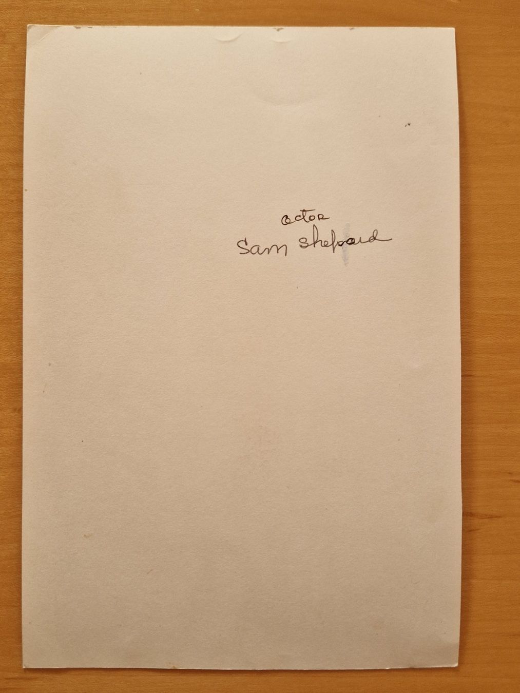 Autogramme: Sam Shepard, Original Autogramm auf Foto – Gebraucht aus Salmsach von Schusoa 1
