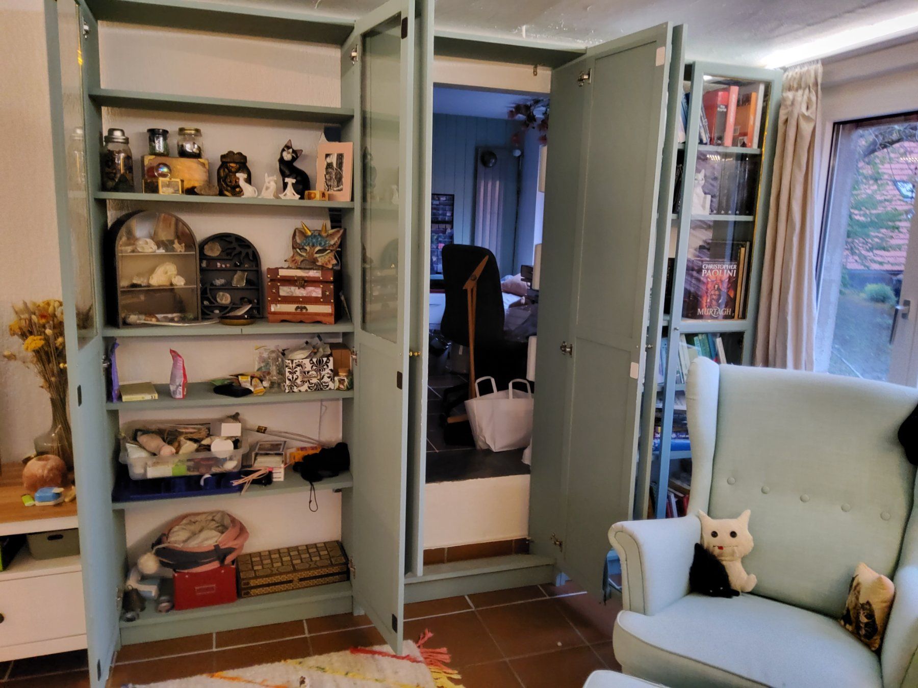Ikea Scaffali: DIY Billy Regal mit Oxberg Türen – Usato da Kaufdorf venduto da wylfen 1
