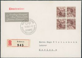 1941 - Landschaftsbilder - Kehrdrucke - FDC ET - Gaudard