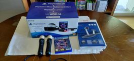 PS4 / PS5 VR Brille VR Worlds inkl Move Controller / Ständer