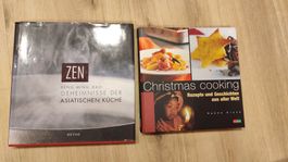 2 Kochbücher Zen und Christmas Cooking