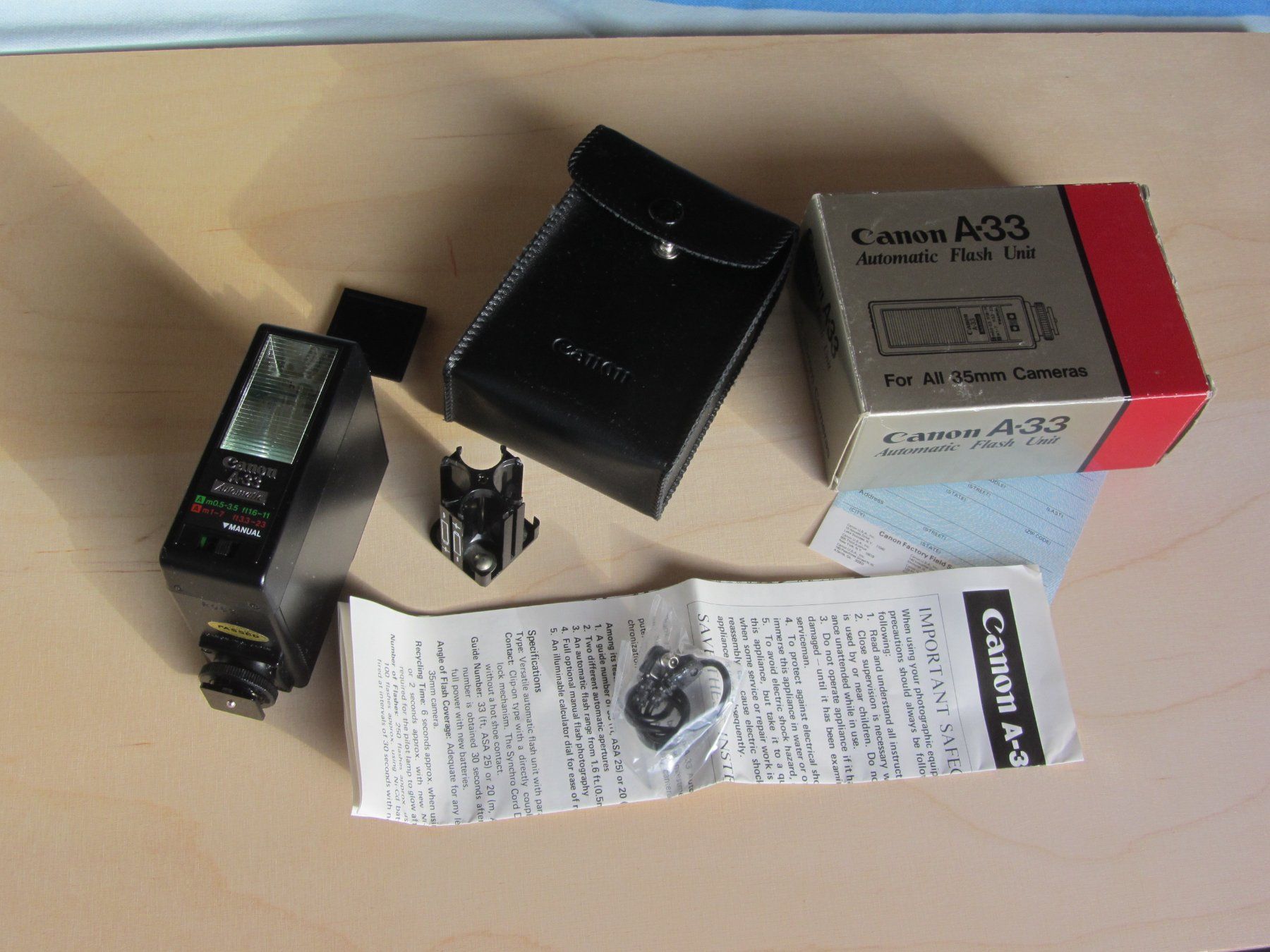 Canon Flash: CANON Blitzgerät A-33 – Usato da Beringen venduto da bimbo1109 1
