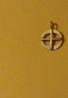 Anhänger mit Kreuz, vergoldet 9 K