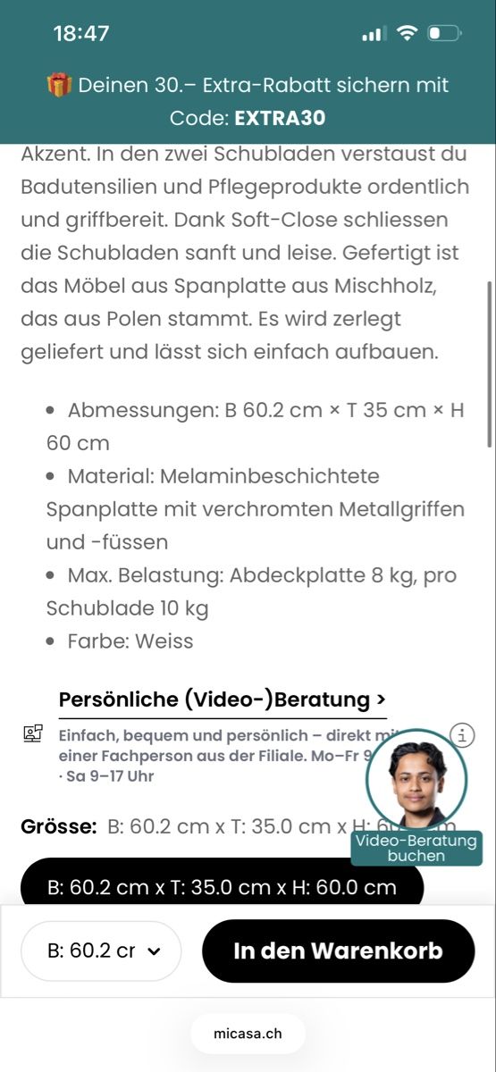 Micasa Badezimmermöbel: Badschrank Micasa – Gebraucht aus Regensdorf von vru_8ntl 2