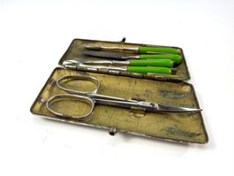 Antikes Pfeilring Solingen Maniküre-Set Art Déco um 1930