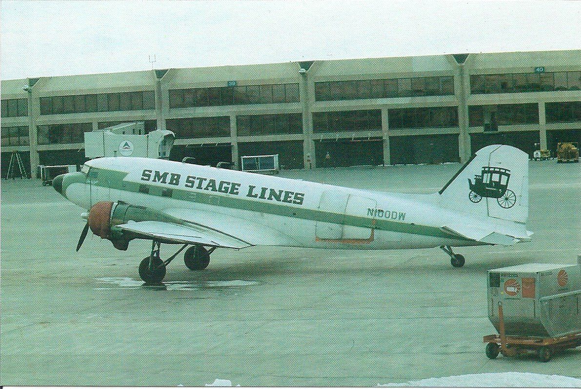 Cartes postales: SMB Stage Lines DC-3 N100DW – Neuf avec emballage d'origine à Thun par Abigboss