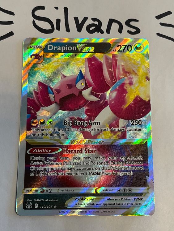 Drapion Vstar Full Art Lost Origin Verlorener Ursprung EN | Kaufen auf ...