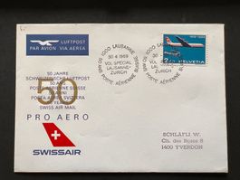 50 J. Pro Aero Lausanne 2 x  1969  (R105)