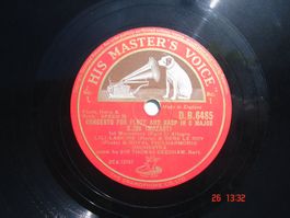 Schellackplatten, Mozart Konzert für Flöte und Harfe