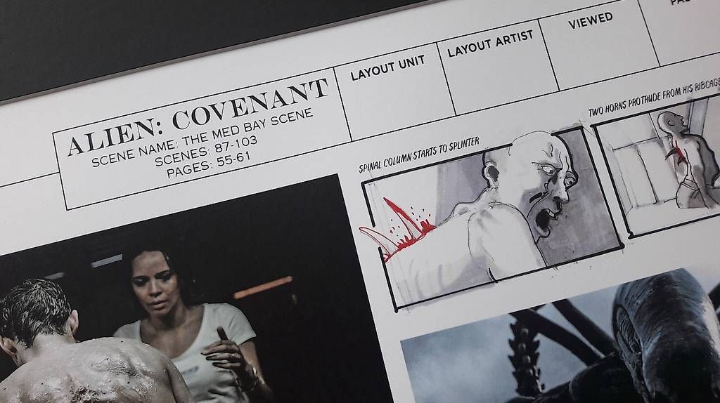 Poster & Bilder: Storyboard Alien Covenant. Limitierte Auflage – Neu (gemäss Beschreibung) aus Belp von Yvi76 1