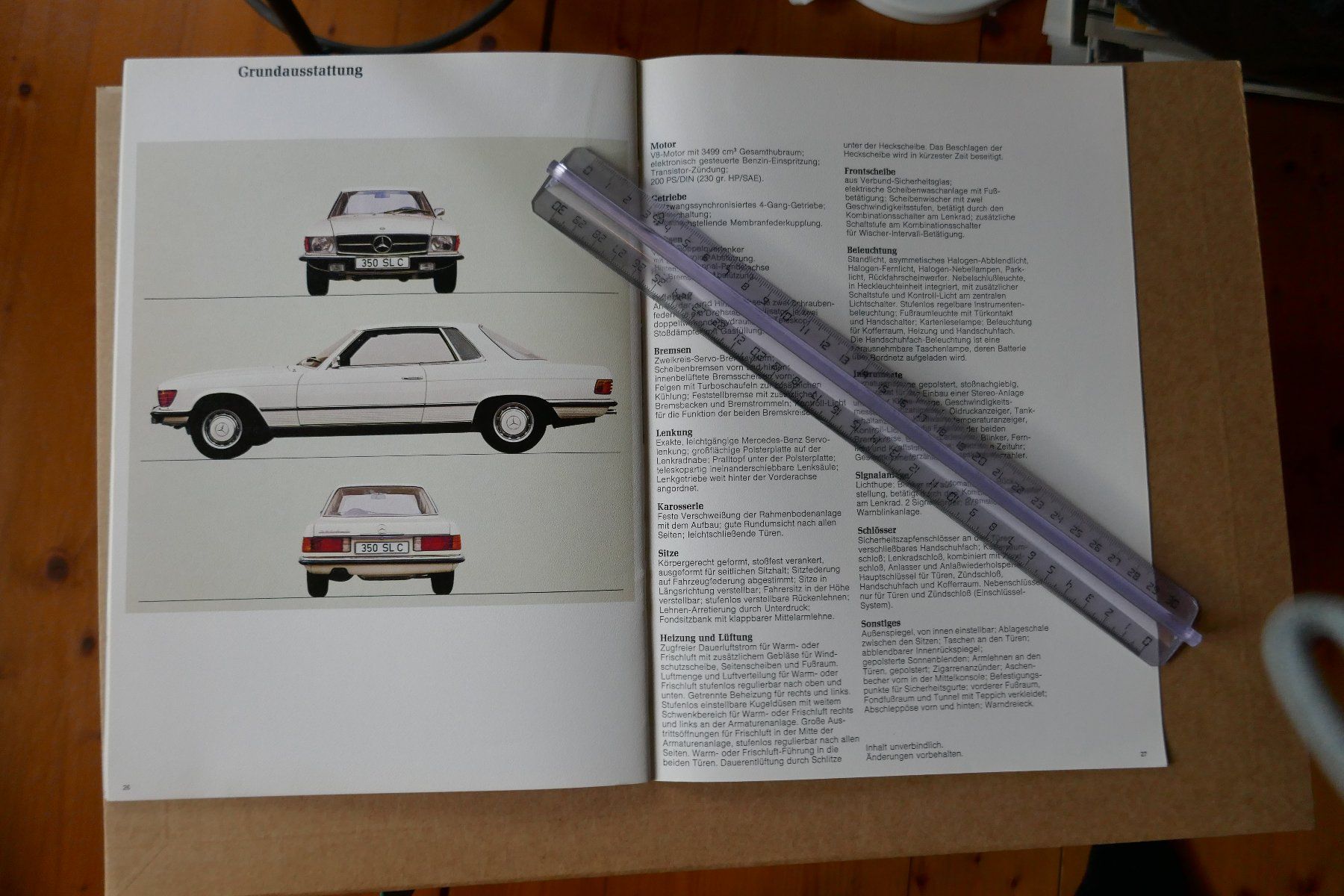Mercedes-Benz Documents: 350SL C    Originalprospekt – D'occasion à Madiswil par ML911 8