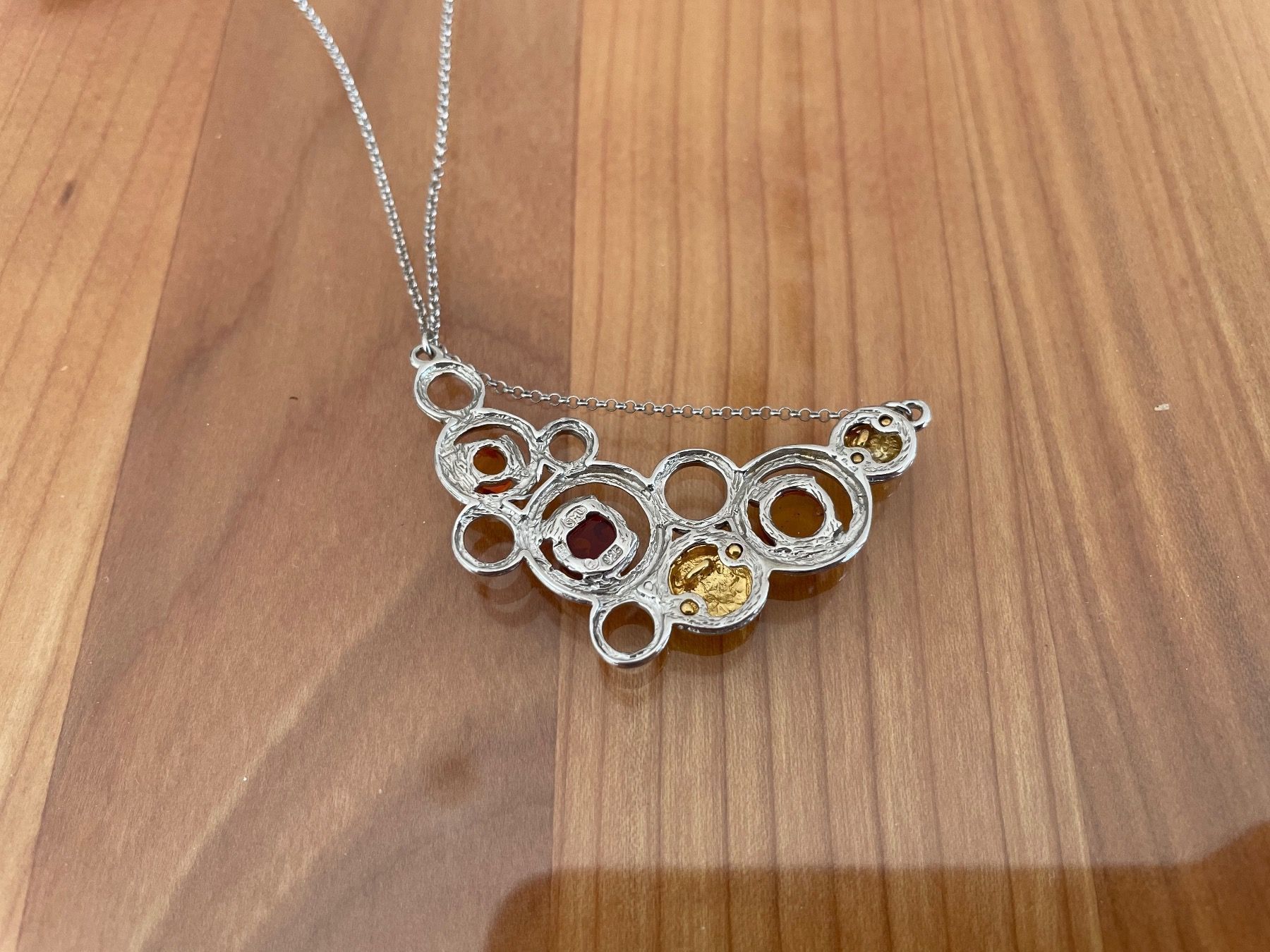 Catenine: Collier Silber und Bernstein plus Silber Armreif – Nuovo e nell'imballaggio originale da Ebikon venduto da elischka 8