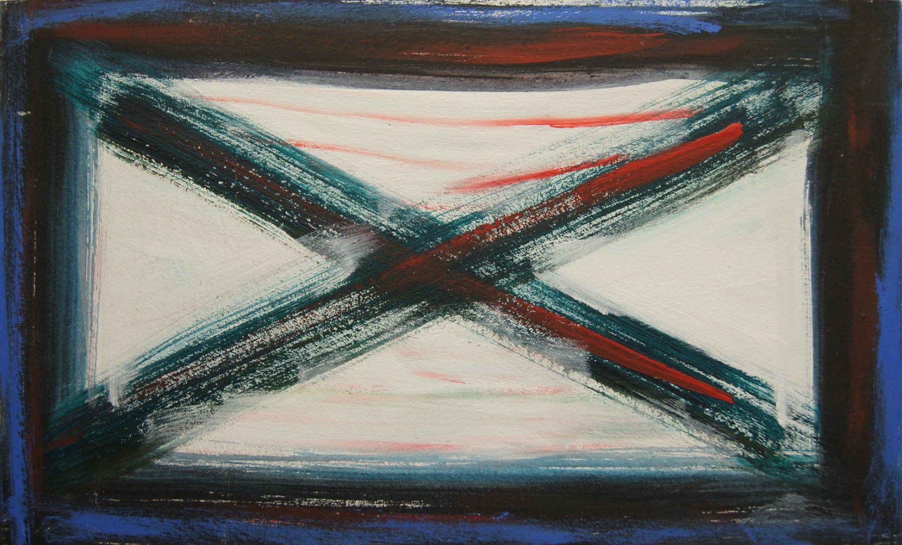 Dipinti: kl. Gemälde: X blau – Usato da Fribourg venduto da erw_68dx