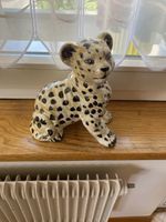 Vintage Gepard Figur, Keramik, Deko, Tierfigur, Top!