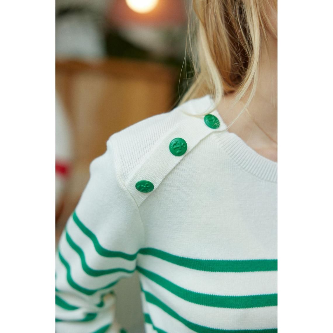 Pulls & Sweat-shirts: Pull LA PETITE ETOILE rayé blanc vert, taille 1 – D'occasion à Morges par sandy069 7