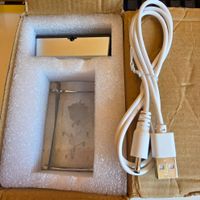 LED GLAS MIT ROSE USB KABEL SOCKEL MIT FARB WECHSEL