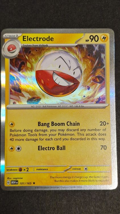 Thẻ Hình Pokemon Electrode 101/165 - Lá Bài Scarlet & Violet 151 Holo Rare Reverse Holo Ti%e1%ba%bfng Anh Ch%c3%adnh H%c3%a3ng I.840318028