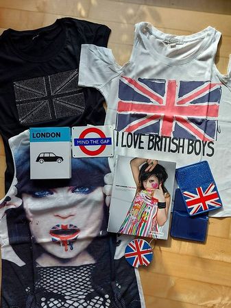 England/UK Set mit Tshirts, Buch London...