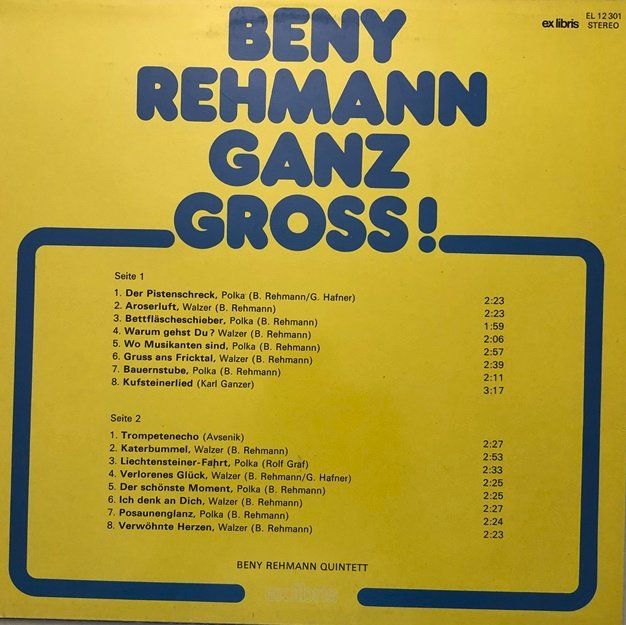 Dischi in vinile: 4x LP’s Beny Rehmann – Usato da Grüningen venduto da azulmarron 1