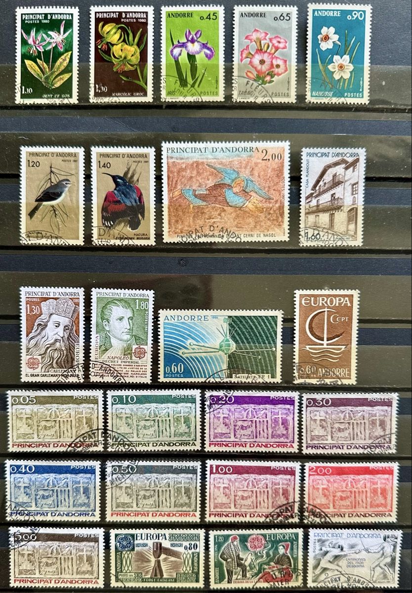 Alle Briefmarken: Französisch Andorra  – Gebraucht aus Duebendorf von Fczfanrobi