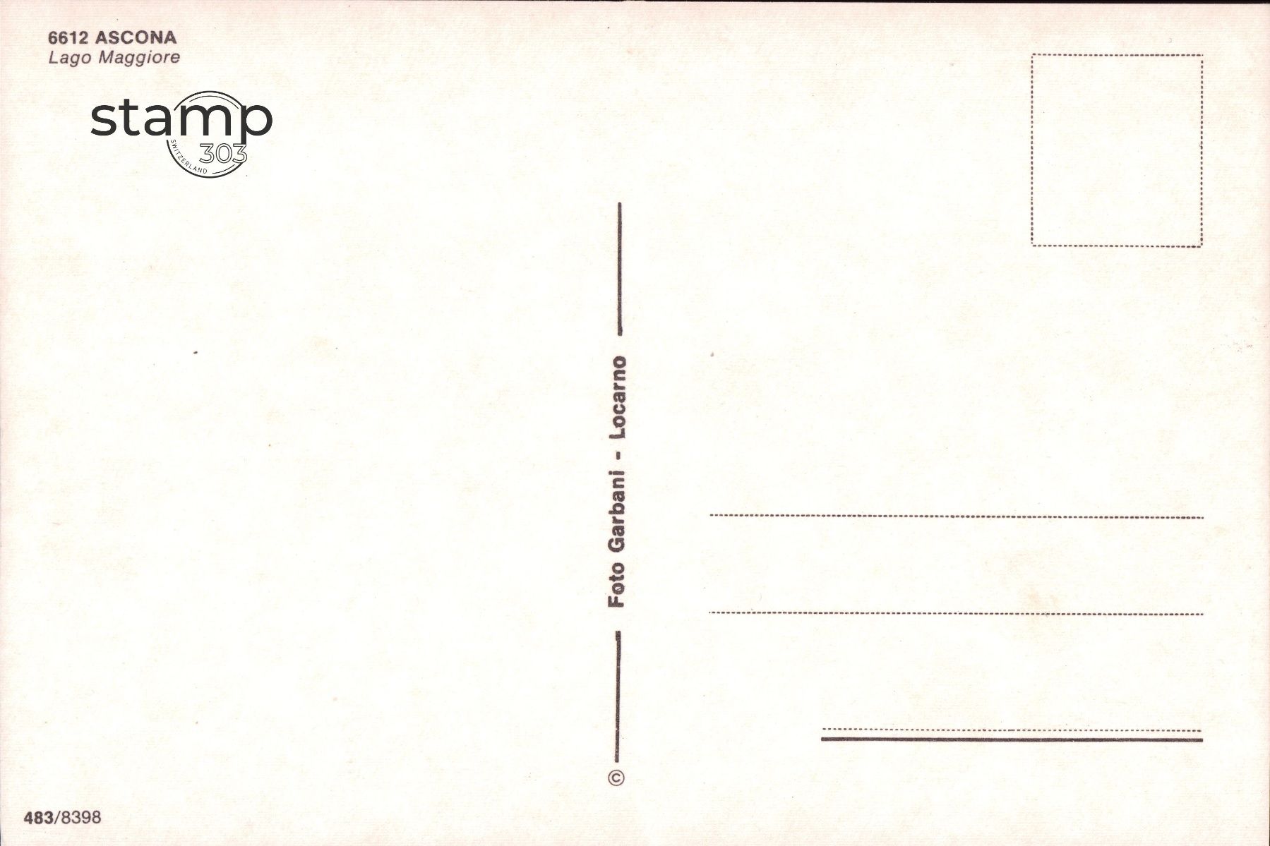 Cartoline postali: AK Ascona - Lago Maggiore – Usato da Eggersriet venduto da stamp303 1