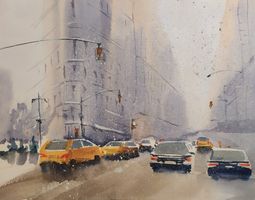Aquarellmotiv New York