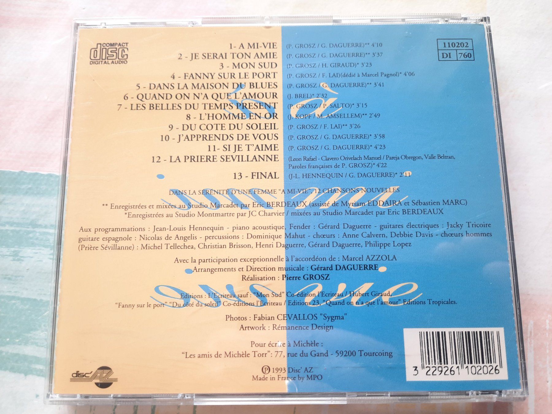CD: Cd Michèle Torr - A mi vie  – Usato da Pully venduto da bro_n52j 1