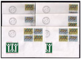 1971_Turner_6 ZUSAMMENDRUCKE komplett auf FDC ! _KW 131.00 !