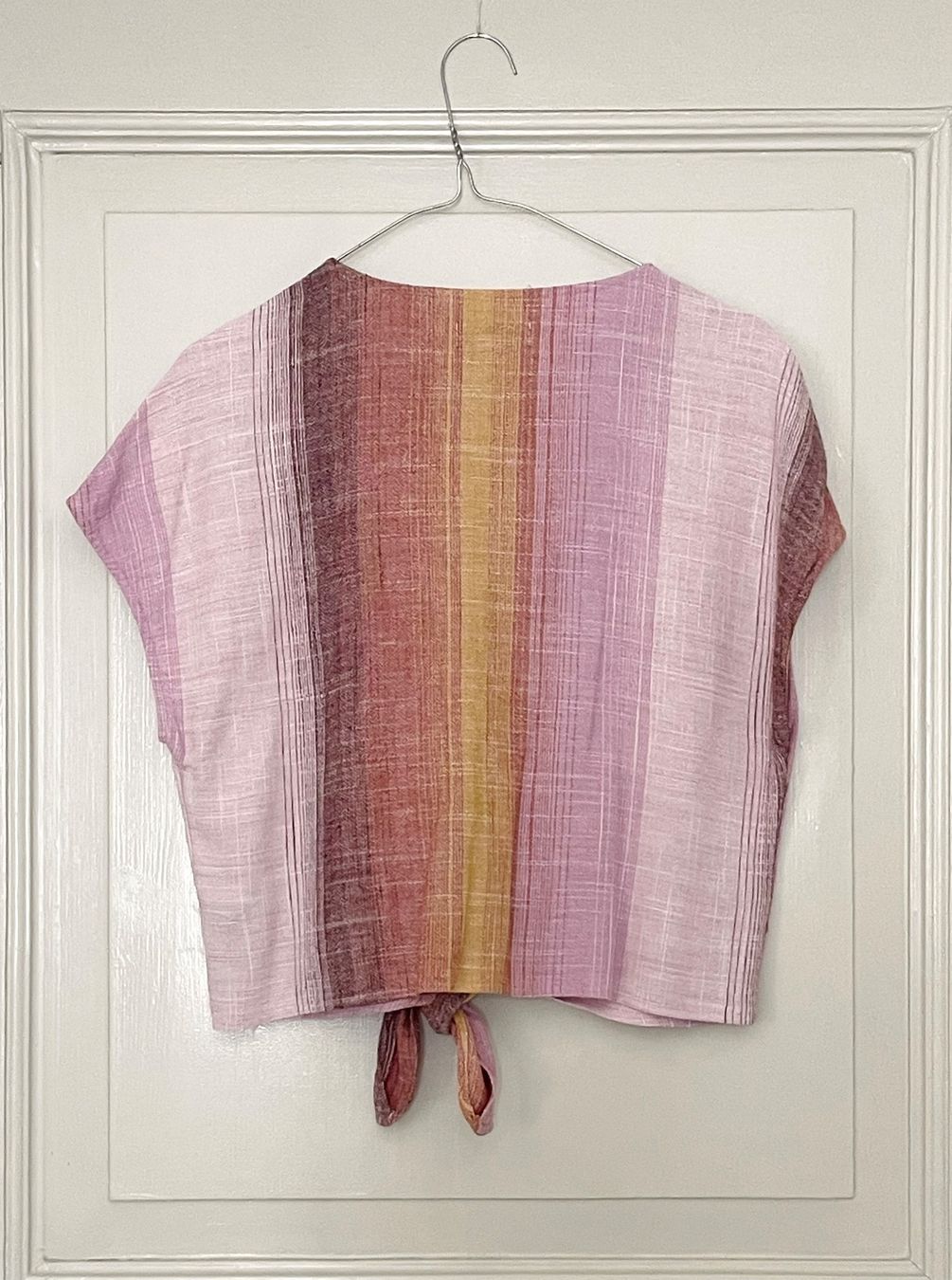Only Blusen: Camicetta in viscosa e lino – Rosa multicolor estiva – Gebraucht aus Bellinzona von Sveva-Style-Hunter 1