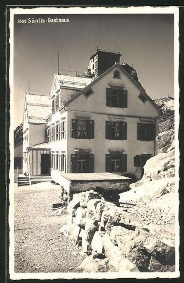 Ansichtskarten: Säntis, Gasthaus, um 1920 – Gebraucht aus Frauenfeld von POML