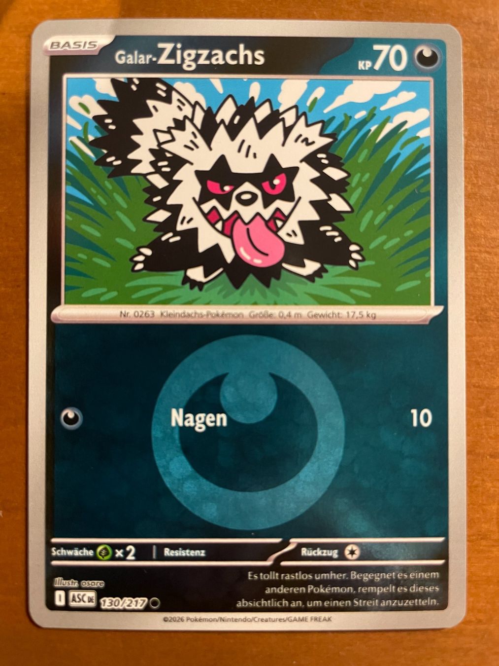 Pokémon Carte collezionabili: Pokemon Galar-Zigzachs Reverse (Versand gratis) – Nuovo (secondo la descrizione) da Chur venduto da Angerson