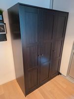 IKEA RAKKESTAD Kleiderschrank, 3 Türen, schwarzbraun