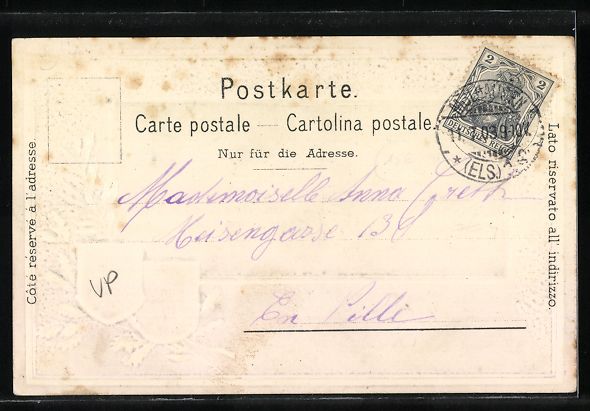 Cartoline postali: Passepartout-Lithographie Einsiedeln, Kl – Usato da Berlin venduto da bartko-reher 1