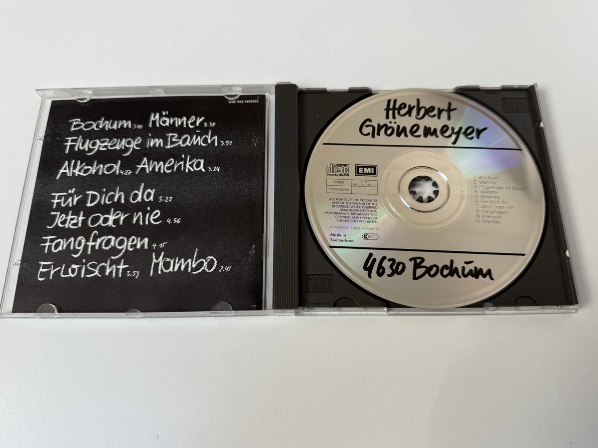 CD: Herbert Grönemeyer - 4630 Bochum CD  – Usato da Oberried Brienz venduto da Chyara 2