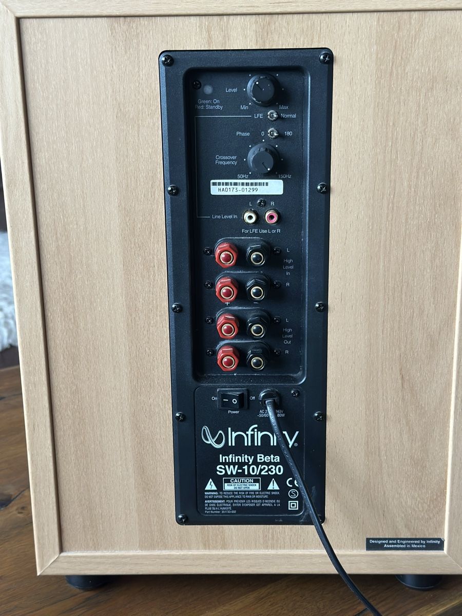 Infinity Lautsprecher: Aktiv Subwoofer INFINITY SW 10 230 – Gebraucht aus Ottenbach von Mojkita 2