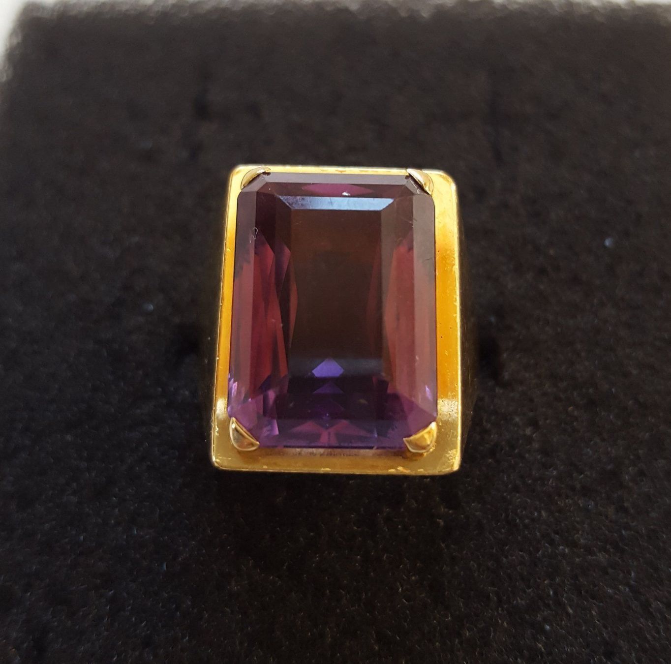 Anelli: Gold 750 Massiv Ring Mit Amethyst – Usato da Wald ZH venduto da Dasilver 4