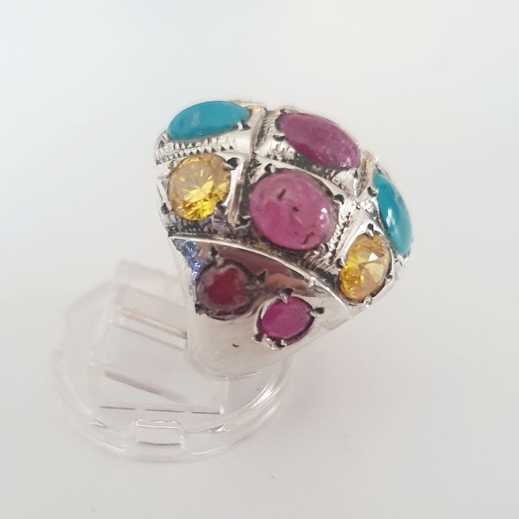 Wunderschne Ring Silber Mit Steinen Bilder