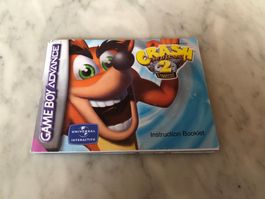 ANLEITUNG FÜR CRASH BANDICOOT 2 GBA