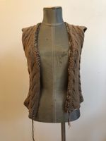 gilet en laine merino tricoté main