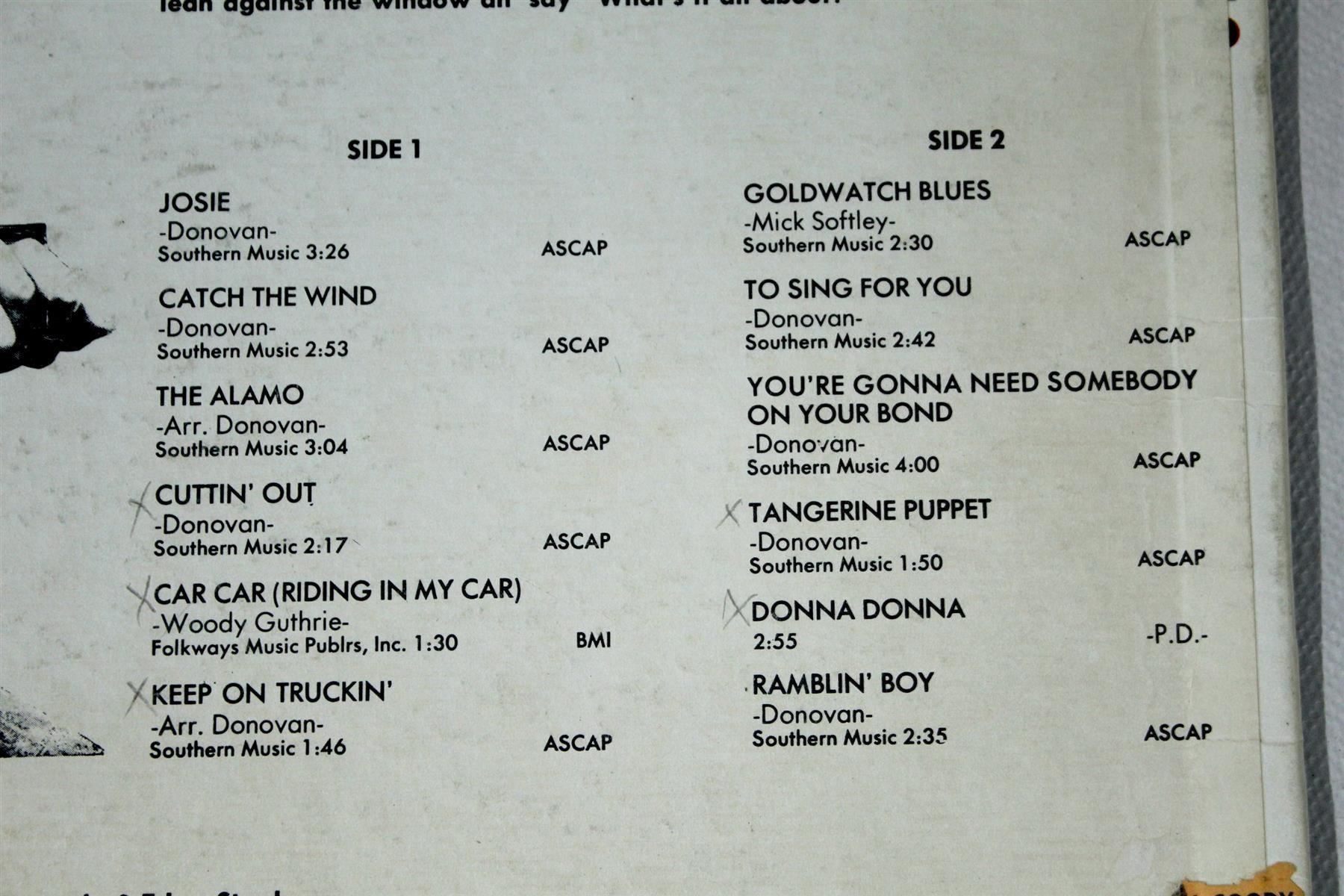 Dischi in vinile: DONOVAN: Catch The Wind – Usato da Bern venduto da kultiges 5