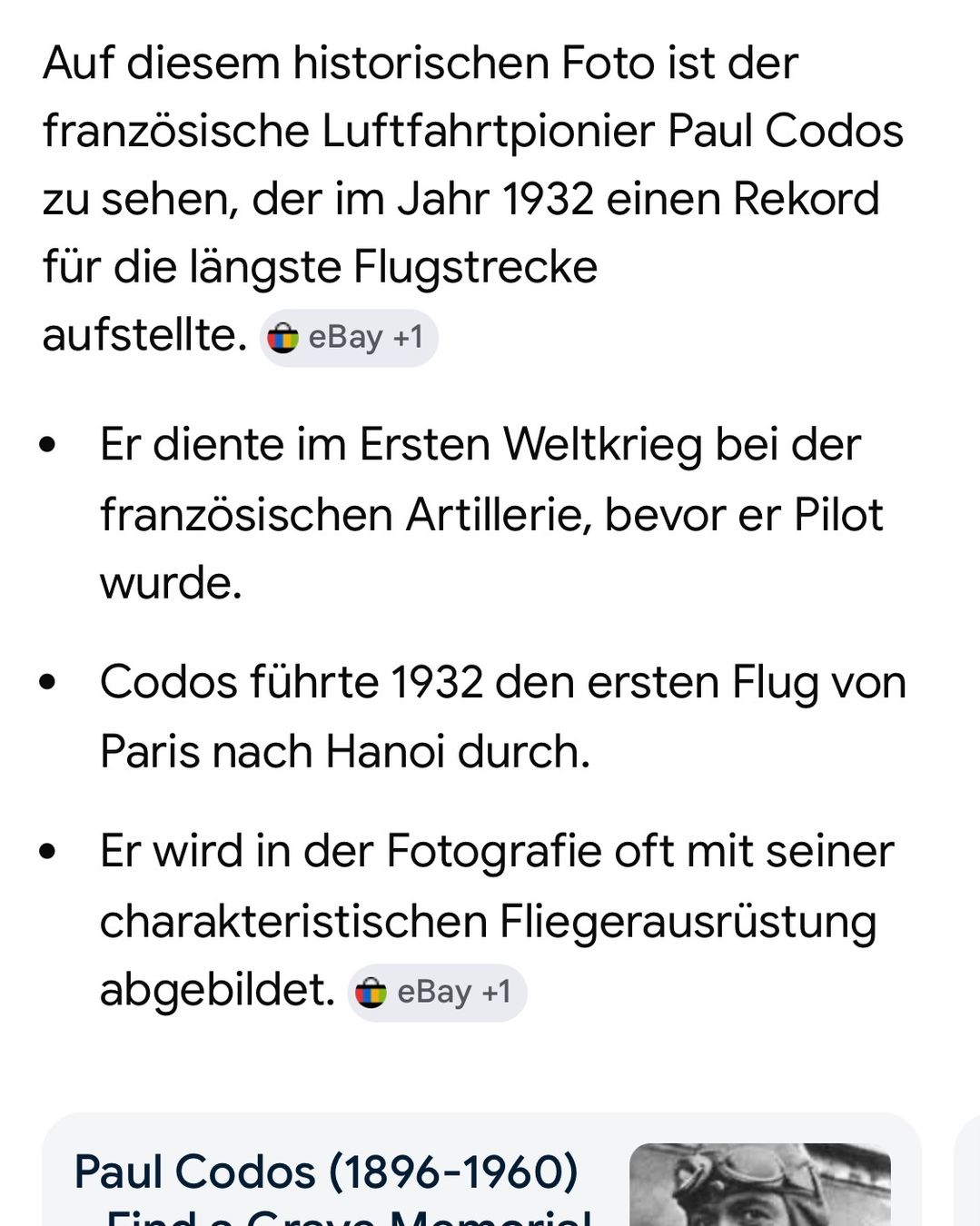 Foto & Immagini: Interessantes Foto Pilot Paul Codos – Usato da Bern venduto da Artbrokerswitzerland 2