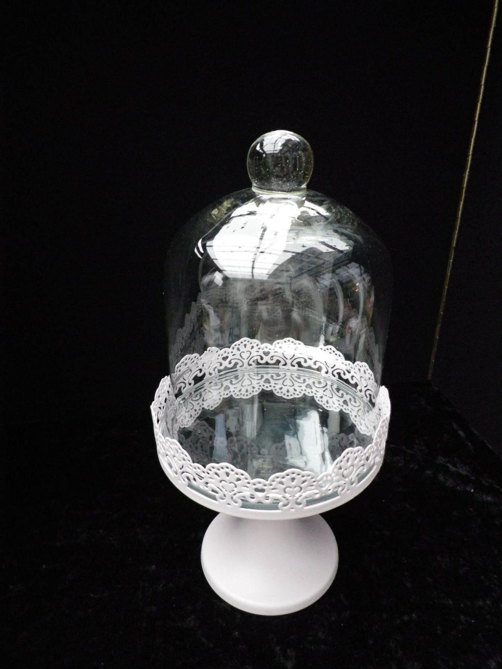 Piatti di portata: Etagere mit Glashaube – Nuovo (secondo la descrizione) da Reinach BL venduto da Annodomini 4