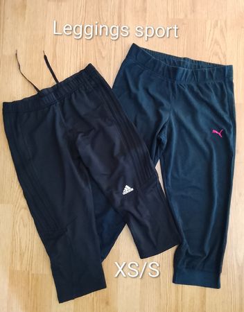 Lot de 2 leggings sport Adidas/Puma XS/S - État Top!