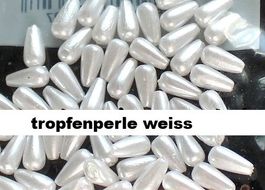 Wachsperle Tropfen weiss