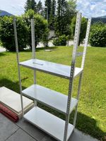White Metal Shelving Unit - Summer Storage Solution